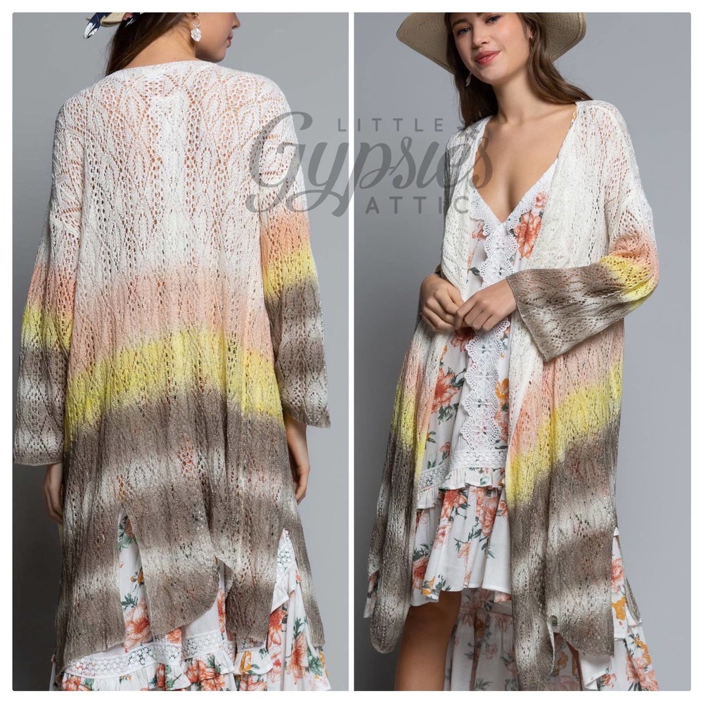 POL Ice Cream and Rainbow Beach Kimono - Picture 3 of 14